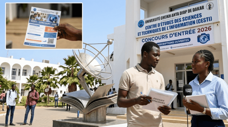 Affiche officielle du Concours CESTI 2026 : Calendrier, dates clés et conditions d'admission au Sénégal - Le Dakar Times