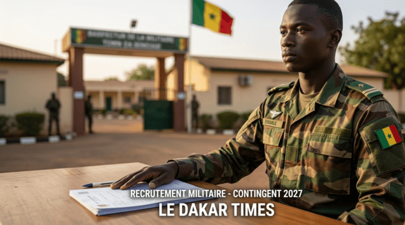 Recrutement militaire Sénégal contingent 2027 concours