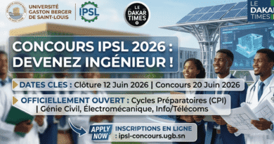 Affiche Officielle Concours IPSL 2026 UGB Saint-Louis
