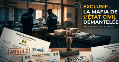 Mafia État Civil Sénégal Fraude Identité DNLT