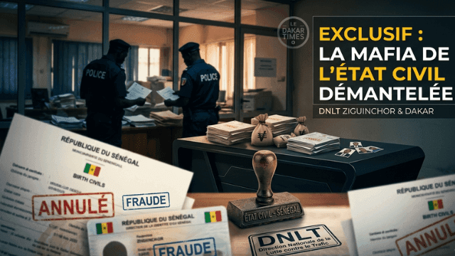 Mafia État Civil Sénégal Fraude Identité DNLT
